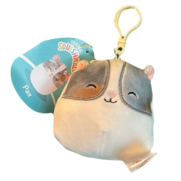 NWT Pax the Hamster Clip Squishmallows 3" - Picture 1 of 7